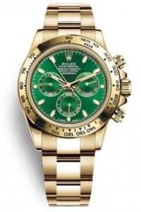 Rolex Daytona Gold Cosmograph with Green Dial